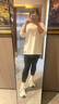浪莎鲨鱼皮打底裤女裤子高腰春秋薄款收腹显瘦紧身运动瑜伽裤外穿 实拍图