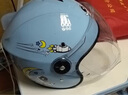 NUOMAN新国标儿童可爱冬季头盔电瓶电动车骑行全盔男女春秋卡通安全头盔 浅蓝色太空人【高清长镜】 实拍图