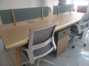 沃霖 E0轻奢办公桌椅现代办公桌办公室办公桌工作台环保高级屏风工位 2.4米四人位+椅子加厚升级款_4 常规 实拍图