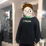 安德玛（Under Armour）男大童连帽宽松加绒卫衣运动男童卫衣244303166 藏青 160cm  实拍图