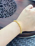 中国黄金（CHINA GOLD）碎金子黄金手链女足金盘缠金手串转运珠七夕情人节礼物送女友老婆 【京速达】足金碎金子手串约3.2g*甄选礼盒 实拍图