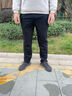 安踏男裤运动裤男春夏季新款针织透气直筒裤子户外休闲跑步长裤卫裤男 （冬季加绒保暖直筒裤）黑色 XL /180 适合150-160斤 实拍图