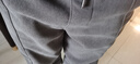 真维斯（Jeanswest）雪尼尔裤子男春秋季宽松肌理感青少年日常通勤抽绳运动休闲裤子男 【加绒款】束脚-中灰#ZS纯色 加绒 L 实拍图