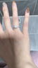 梵吉雅莫桑钻戒情侣戒指女男一对求结婚礼订婚表白生日情人节礼物送女友 1克拉情侣一对-可调节-当/次日达 实拍图