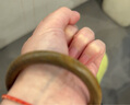 灵菲绿檀手镯女黑檀血檀阿根廷圣檀木檀香木素圈复古文玩圆条镯子 绿檀手镯55-56mm(沉水级) 实拍图