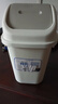 汉世刘家大号卫生间垃圾桶家用厕所专用翻盖长方形带盖摇盖式夹缝垃圾桶 白 灰色 7L （15*28.5cm）经典款 实拍图