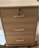 宜造（YIZAO）文件柜办公室带锁抽屉柜移动柜子收纳桌下储物柜木质矮柜小柜子 【三抽滑轮款】田园橡木色37cm 实拍图