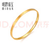 明牌珠宝生日礼物 足金亮点光面钻纹黄金手镯女款金镯子AFI0062工费300 黄金手镯 5.8直径 约13.54克 实拍图