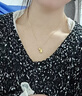 周大生【520礼物送女友】好事花生黄金吊坠女足金硬金挂坠 好事发生吊坠-【赠银链】 0.45g 实拍图