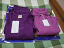 恒源祥【热销10W套】秋衣秋裤女纯棉中老年加肥加大薄款棉毛衫 女紫罗兰 实拍图
