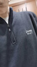 JEEP SPIRIT吉普卫衣男春秋季外套男士休闲运动t恤男抓绒衣上衣男装 蓝色 2XL 实拍图