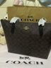 COACH蔻驰女包奢侈品托特包大牌轻奢女士包包单肩手提包情人节礼物 深棕色4455IMAA8 实拍图