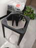 煜柠苑家用餐椅北欧轻奢软包凳子现代简约可叠放餐桌椅子客厅塑料高板凳 高级灰【黑腿-加厚软包】1把 实拍图