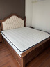 家特林乡村美式实木床1.8米现代简约黑胡桃色主卧复古轻奢软包婚双人床 床+2床头柜+20公分弹簧乳胶垫 1.8*2米箱框床 实拍图
