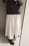 妙奕嘉白色裙子女装2026春季半身裙女长裙a字蛋糕裙小个子百褶裙花苞裙 白色 伞状半身裙 M 【有内衬】 实拍图