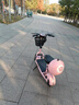名岛小型迷你电动车女士可折叠电瓶车轻巧代步车滑板车便携电单车 樱花粉 48V12A汽车级锂电池约35-45公里 实拍图