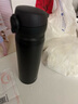 膳魔师（THERMOS）保温杯纯色不锈钢轻量潮流渐变车载旅行女生礼物 JNL 黑色【304不锈钢】500ml 实拍图