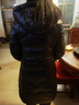 雪中羽皇高充绒90鸭绒羽绒服女长款过膝极寒2025冬季新款保暖厚款黑金外套 黑色 L (165) 实拍图