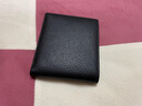 袋鼠钱包男士真皮短款2026新款商务头层牛皮钱夹一体卡包薄款皮夹父亲 独立驾驶证位-黑色 实拍图