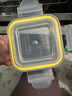 GLASSLOCK 韩国进口宝宝婴儿辅食盒钢化玻璃小号冷冻盒燕窝分装圈色随机 方形210ml*3蓝圈(微波款 实拍图