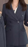 尚都比拉职业通勤西装套装女春秋正装西服外套裤子面试两件套 黑色 L 实拍图