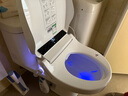 湯川秀樹遥控智能马桶盖小尺寸短小款全自动翻盖冲洗加热烘干小号坐便盖板 自动翻盖灌肠款（短款47CM） 实拍图