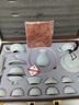 端匠汝窑茶具整套装功夫泡煮陶瓷高壶杯器办公家用道盖碗手工送礼盒档 汝窑商用送礼【豪华套装】 15件 实拍图