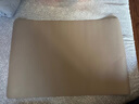 金得利中号高档PU皮革纹桌面软垫板初中高中学习入学考试专用画画书写防水防潮防滑书桌垫写字练字垫棕灰E275 实拍图