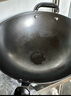 华邦（HUABANG） 华邦省油锅尖底铸铁锅圆底生铁炒锅家用炒菜不粘无涂层燃气灶用 尖底商超版 32cm 不锈钢玻璃立盖 实拍图