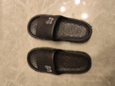 居家拖鞋男女室内室外浴室防滑轻盈便携柔软静音回弹漏水凉拖鞋夏 黑色-男 44-45 实拍图