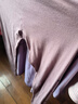红豆内衣女秋衣秋裤纯色棉氨圆领薄款保暖内衣套装 鸢尾紫160 实拍图