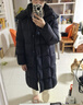 美力城【檀健次同款】长款羽绒服女装新款95%极地鹅绒外套时尚泡芙 猛石黑 S （100-110斤） 实拍图