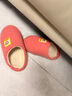 洁丽雅拖鞋女秋冬季薄款室内家居2025新款防滑厚底地板日式棉拖鞋男冬天 卡其 （店长强烈推荐款） 36-37 【适合35-36码】 实拍图