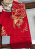 恒源祥欧式婚庆套件 刺绣全棉简约结婚四件套1.8/2.0米被套220*240大红 实拍图