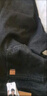 啄木鸟（TUCANO）牛仔裤男秋冬季宽松直筒商务休闲裤男弹力裤子男装 黑灰色加绒 34 实拍图
