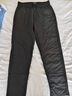鸭鸭（YAYA）男士羽绒裤直筒加厚松紧腰弹力保暖中青年冬季新款防寒休闲裤子 黑色 L 175（建议110-130斤） 实拍图