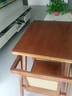 玥都阳台小桌椅三件套实木一桌二椅创意休闲喝茶桌椅组合小户型 胡桃色【藤艺款】 一桌 + 2椅【整装送货上门】 实拍图