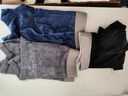 莫代尔冰丝男士内裤男轻薄透气速干平角裤透明薄款性感个性镂空潮流裤头 蓝色+灰色+黑色（装） 3条 L 实拍图