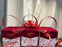 欧利文婚庆伴手礼喜糖小礼盒高级感盒子口红生日礼物节日化妆品零食包装盒礼品盒空盒14*14*14cm 酒红色 实拍图