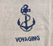 马登工装 美式复古针织船锚提花毛衣vintage套头圆领打底衫男春季 灰蓝色 2XL 实拍图