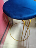 安尔雅凳子家用可叠放矮凳圆凳轻奢餐桌板凳钛金加粗六腿厚坐垫 实拍图