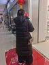 金羽杰明星同款冬季加厚保暖黑金羽绒服女长款新潮轻暖面包服Y23806208Y 实拍图