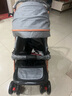 豪威婴儿车0-3-6岁可坐可躺婴儿车轻便可折叠高景观双向儿童手推车 绅士灰【橡胶车轮】至尊款 实拍图