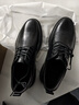 海澜之家HLA皮鞋男商务休闲秋冬正装德比鞋子HAAPXM4EBH268 黑色加绒款40 实拍图