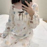 另约带胸垫睡裙女士春秋冬季长袖甜美可爱公主2025新款春秋大码家居服 2237 害羞熊 M 实拍图