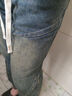 顶峰保罗（Dingfengbaoluo）美式高街牛仔裤男秋季小众休闲复古宽松直筒阔腿裤9328蓝色L 实拍图