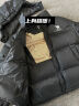 骆驼羽绒服女冬季新款热反射升温保暖加厚连帽面包服短款外套 734CA6B605D，幻影黑，男女同款 无袖标 M 实拍图