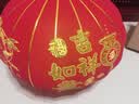 吉善缘 大红灯笼挂件一对 店铺大门阳台春节过年装饰品乔迁婚庆开业礼品 100#全家福（一对装）【直径约58cm】 实拍图