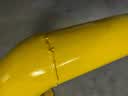兰彩加厚钢管防撞护栏U型M型挡车器停车场挡车器车位地挡限位栏杆警示阻车桩可定制 1.5米U型20高2.0厚 实拍图