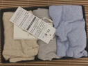 抒柔男士内裤 精梳棉内裤男平角底裤 彩棉提花加厚男透气内裤四角短裤 （灰色/卡其/天蓝） 3条 XL （体重120-140斤/30-32码） 实拍图